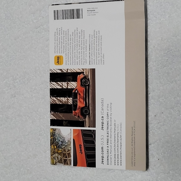 2017 Jeep Renegade User Guide - Replacement Jeep Users Manual Great Condition - Picture 5 of 8